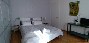 Postel nebo postele na pokoji v ubytování Home Meditamondo