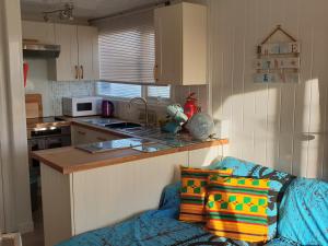 Kuchyň nebo kuchyňský kout v ubytování Bridlington's Bolt Hole chalet + 37 fotografií