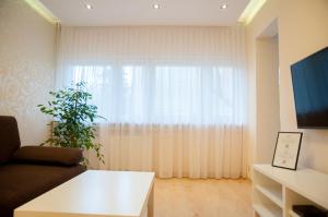 Telewizja i/lub zestaw kina domowego w obiekcie Apartament Turoszowska