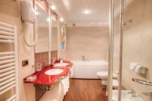 Koupelna v ubytování Hotel Nettuno