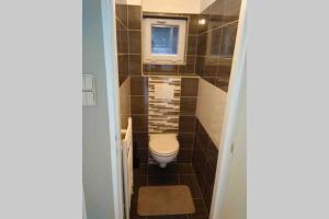 Koupelna v ubytování Apartmán se zahradou v Protivíně + 17 fotografií