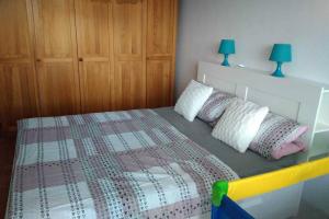 Posteľ alebo postele v izbe v ubytovaní Apartmán se zahradou v Protivíně