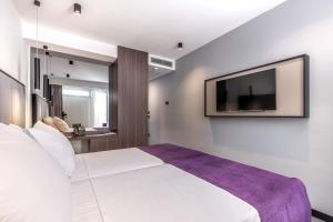Postel nebo postele na pokoji v ubytování Hotel Ad Turres