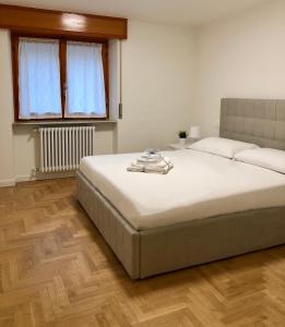 Säng eller sängar i ett rum på Attico Lussuoso : Villa Letizia