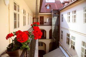 Balkón nebo terasa v ubytování Three Golden Crowns Apartments
