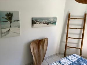 Postel nebo postele na pokoji v ubytování Le COLIBRI