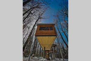 Treehouse Lika1 durante l'inverno