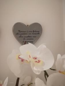 ヴェローナにあるBlunotteの白花の横の心字
