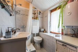 Kúpeľňa v ubytovaní Beautiful villa Loreta with private pool near Pula and Rovinj