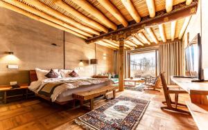 Postel nebo postele na pokoji v ubytování Ladakh Eco Resort