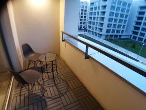 Balkón nebo terasa v ubytování Prima Family Apartments