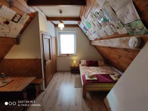 Łóżko lub łóżka w pokoju w obiekcie Apartament-studio, pokoje u Lucy