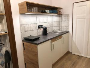 Kuchyň nebo kuchyňský kout v ubytování IL-LAK Apartman