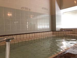 - une salle de bains avec une piscine d'eau dans l'établissement Reposer makino, à Takashima