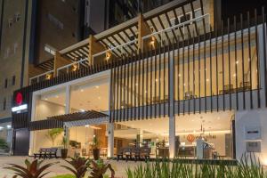 O edifício em que o hotel se localiza