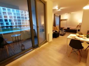 Posezení v ubytování Prima Family Apartments