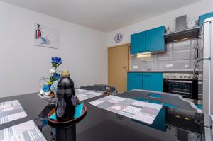 Kuchyň nebo kuchyňský kout v ubytování Apartment Diva + 21 fotografií