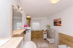 Koupelna v ubytování Apartment Diva