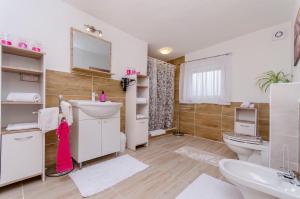 Koupelna v ubytování Apartment Diva