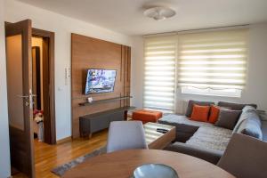Posezení v ubytování Novi Pazar Apartman lux