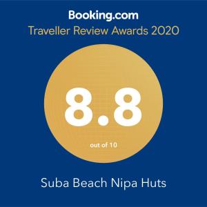 ใบรับรอง รางวัล เครื่องหมาย หรือเอกสารอื่น ๆ ที่จัดแสดงไว้ที่ Suba Beach Nipa Huts