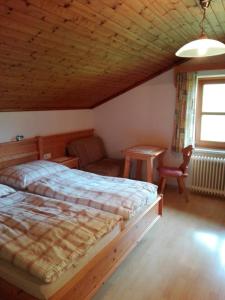 Cama o camas de una habitación en Hallmooshof