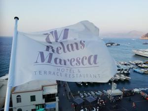 a sign for a hotel and a marina at Relais Maresca Luxury Small Hotel & Terrace Restaurant in Capri