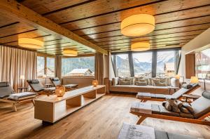 Posezení v ubytování BOUTIQUEHOTEL das edelweiss