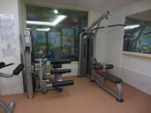 Fitness centrum a/nebo fitness zařízení v ubytování Golden Lotus Hotel