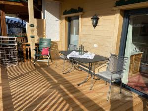 Balkon lub taras w obiekcie Ferienwohnungen am Riedanger
