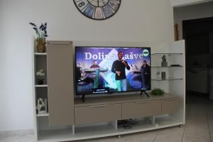 Televízia a/alebo spoločenská miestnosť v ubytovaní Apartment Zarko