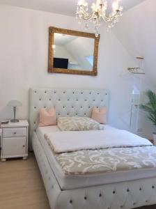 Postel nebo postele na pokoji v ubytování Haus Willer