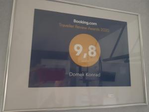 Certifikát, ocenenie alebo iný dokument vystavený v ubytovaní Domek Konrad - balia ogrodowa dodatkowo płatna