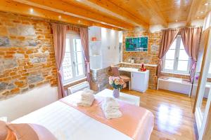 Postel nebo postele na pokoji v ubytování New Lux Villa Merissima
