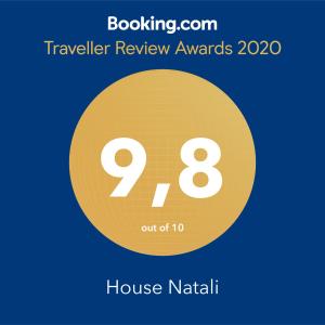 Certifikát, hodnocení, plakát nebo jiný dokument vystavený v ubytování House Natali 70m from the beach - free EV top up