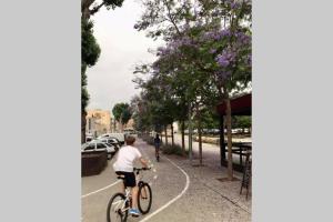 在Nuevo Apartamento Moderno Elisa - a 80 metros de la playa para 5 personas内部或周边骑自行车