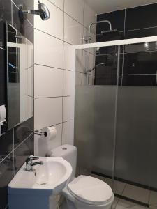 Kúpeľňa v ubytovaní Domek u Basi