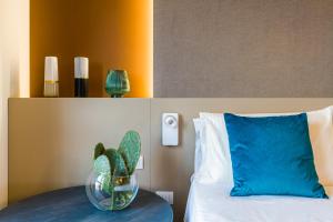 Voodi või voodid majutusasutuse Seawater Hotel Bio & Beauty Spa toas