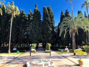 A garden outside Beach Front Apartment-1st Line