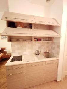 Kitchen o kitchenette sa Paprika Apartment Studio