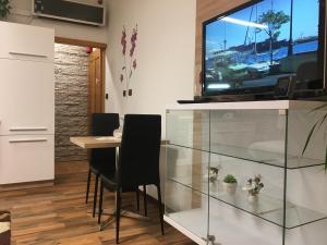 TV a/nebo společenská místnost v ubytování Apartment Hlinská