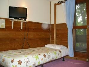 Postel nebo postele na pokoji v ubytování Hayashi Pension