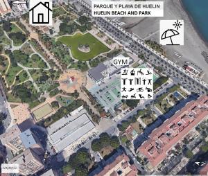 Pohľad z vtáčej perspektívy na ubytovanie CITY CENTER AND NEXT TO THE BEACH 3 BEDROOMs