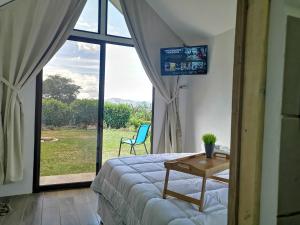 TV a/nebo společenská místnost v ubytování Tiny House Dreamcatcher