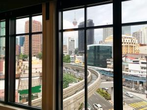 Utsikt over Kuala Lumpur, enten fra hotellet eller fra et annet sted