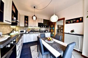 A kitchen or kitchenette at Modern apartment halfway between Milan and Como