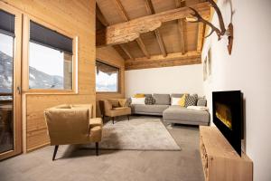 Khu vực ghế ngồi tại Naturlodge Tirol - Naturverbunden im Zillertal