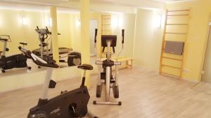 Das Fitnesscenter und/oder die Fitnesseinrichtungen in der Unterkunft Ostseeblick Baabe