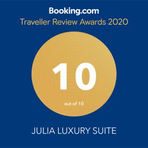 a yellow circle with the number on it at JULIA LUXURY SUITE in Udine