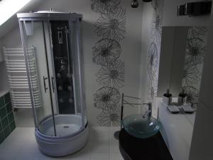 Koupelna v ubytování Apartament Nina